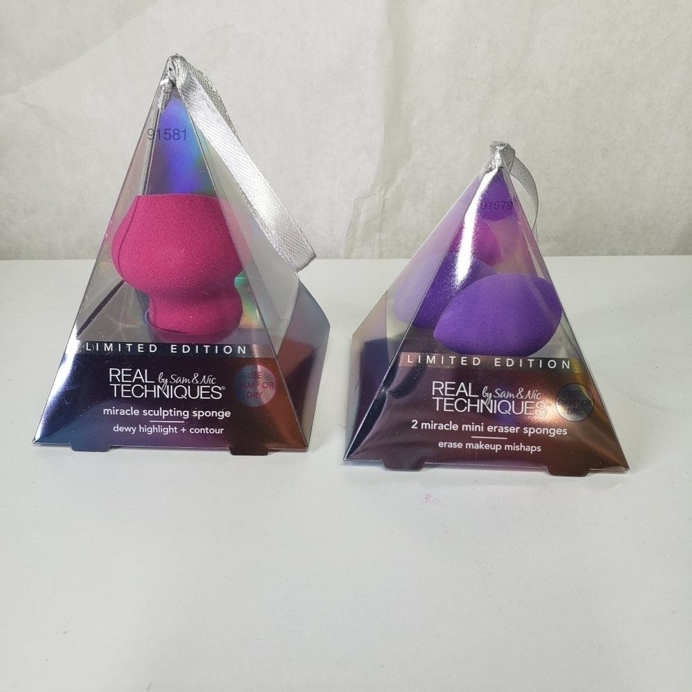 NEW Real Techniques Makeup Sponge Set Miracle Sculpting Mini Eraser